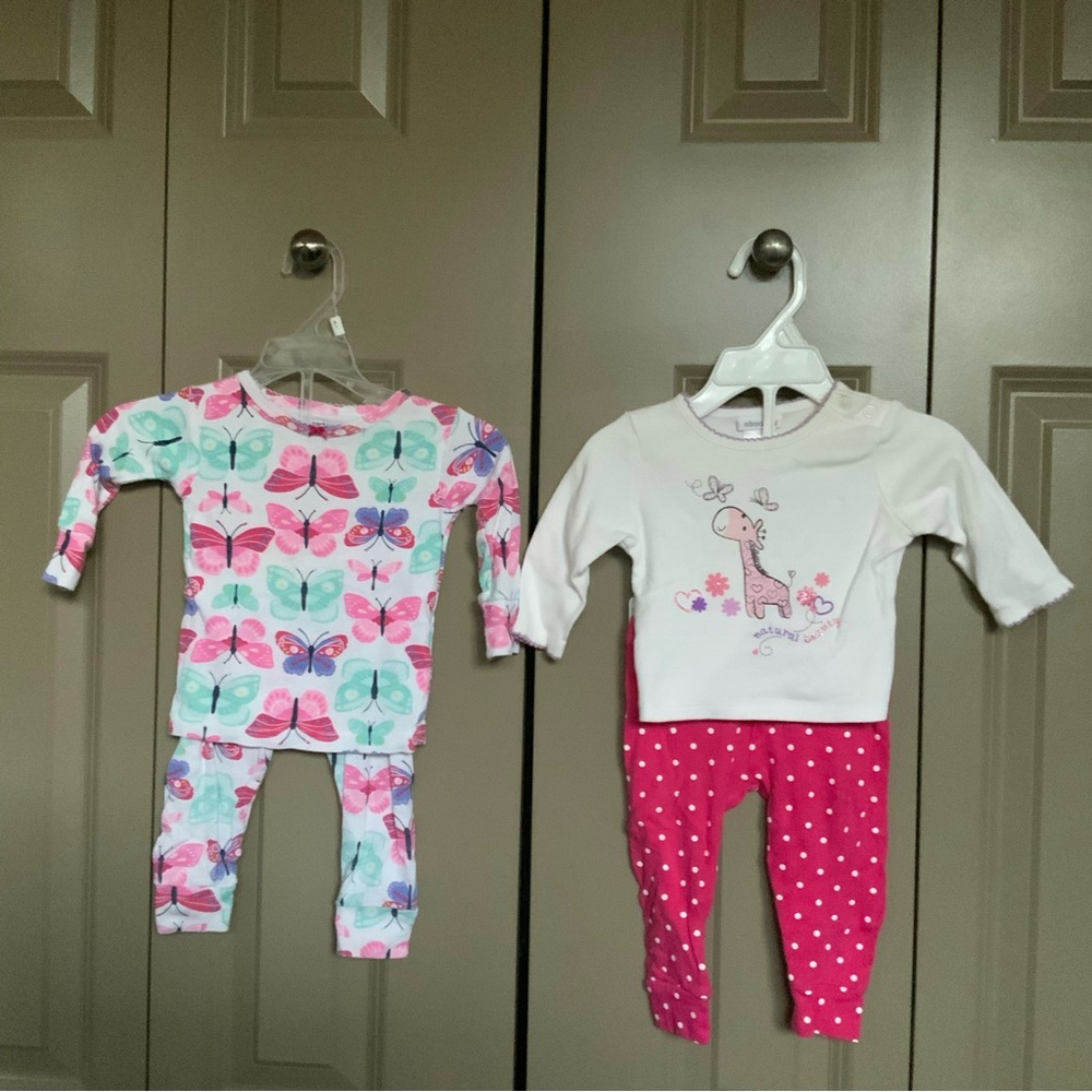4pc 2 sets baby girl long matching sets [last chance]